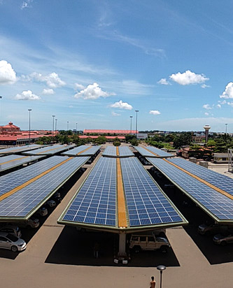 Commercial Rooftop Solar Project at Cochin International Airport by Tata Power Solar.