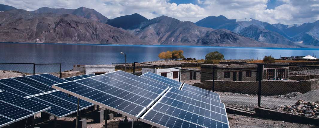 1 MW microgrid solar power project in Ladakh.