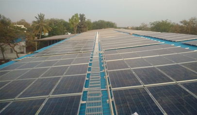 Commercial Rooftop Solar Project at VB Oil Mills, Adoni by Tata Power Solar.