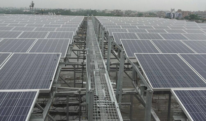 Commercial Rooftop Solar Project at Unity Mall, New Delhi by Tata Power Solar.