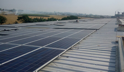 Commercial Rooftop Solar Project at Chaman Lal Setip Exports, Gurgaon by Tata Power Solar.