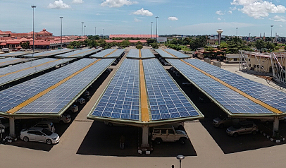 2.67 MW Solar Plant - Carport, Cochin International Airport.